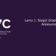 A purple banner. On the left side, it reads "DWC Division on women and crime American society of criminology established 1984" and on the right side it reads "Larry J. Siegel Graduate Fellowships Announcement"
