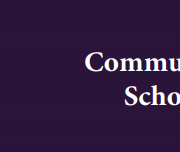 DWc logo on a purple background with the text "Community Engaged Scholar Award"