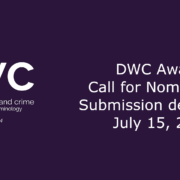 A purple banner with the DWC logo and the text "DWC Awards Call for Nominations Submission deadline: July 15, 2022"