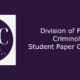 DFC Student Paper Competition Announcement